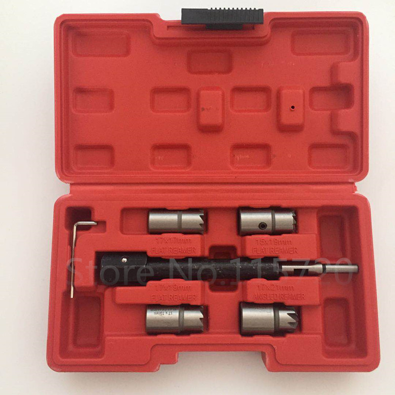 5PCS Injector Seat Cutter Clean Tool Kit For Delphi/Bosch Injectors BMW Peugeot Citroen Renault Mercedes CDI