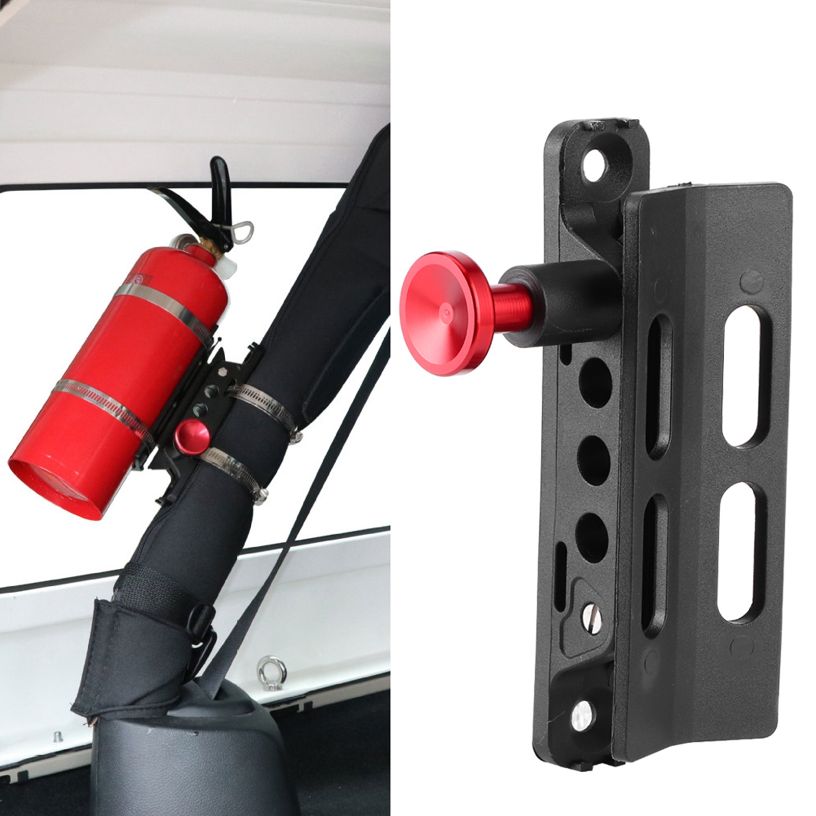 Extinguisher Mount Bracket Adjustable Fit for Sport/ JK/ Sahara Fire Extinguisher Bottle Fire Extinguisher Holder