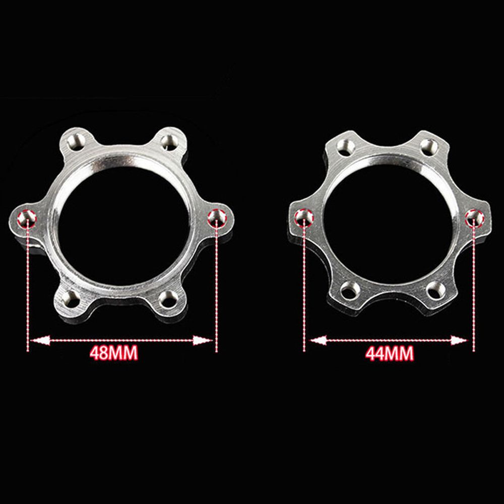 1pc Fahrrad Freilauf Gewinde Naben Disk Aluminium Fahrrad Gewinde Naben Disk Bremsscheibe 6 Bolzen Flansch Adapter Radfahren Zubehör: 44mm