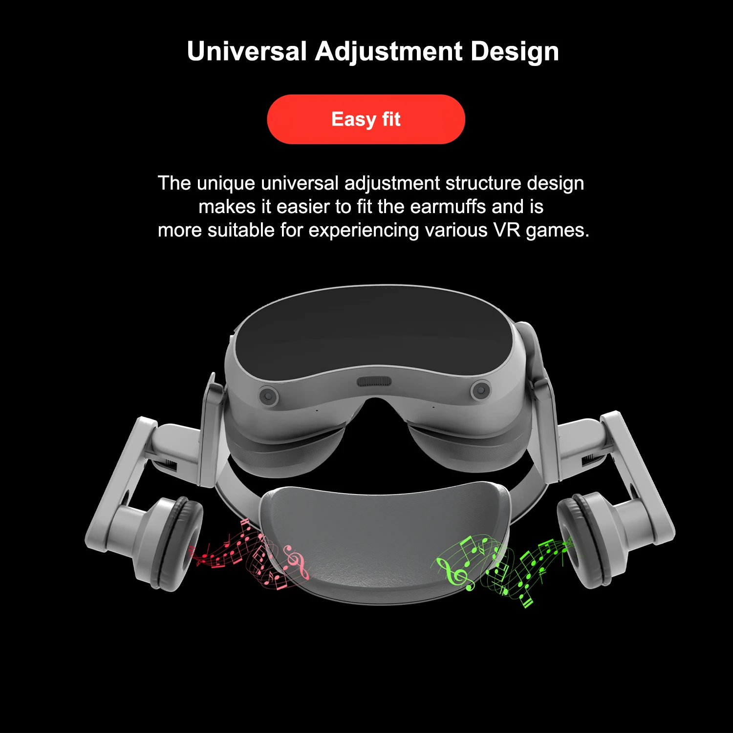 Nuevas orejeras para PICO 4 PRO VR, auriculares con sonido mejorado, orejeras cómodas ajustables para PICO4, correa para la cabeza, accesorios para auriculares