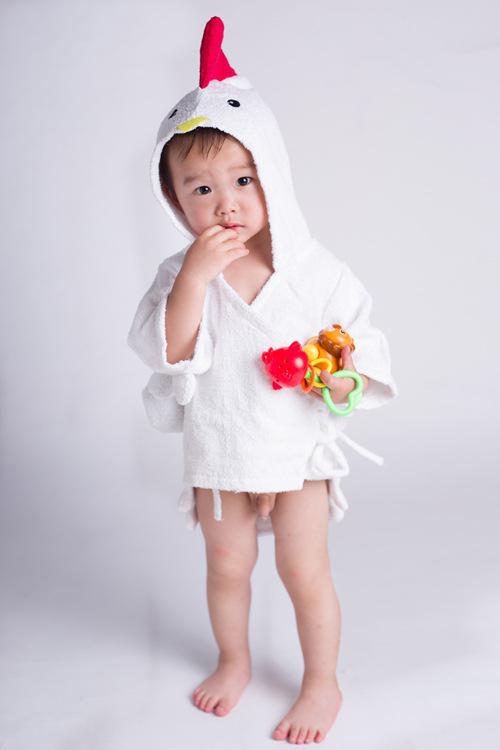 Spring Autumn Children Bathrobe Baby Cotton Cartoon Unisex Small Pajamas Animal Robes 1pcs Baby Hooded Blankets 0 To 12month: 18