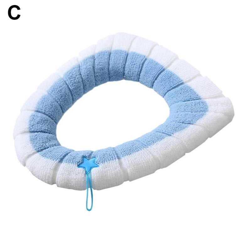 Toilet Seat Cover Washable Toilet Seat Cover Cushion Cover Bathroom Bathroom Accessories Bathroom Accessories Organization: Blue