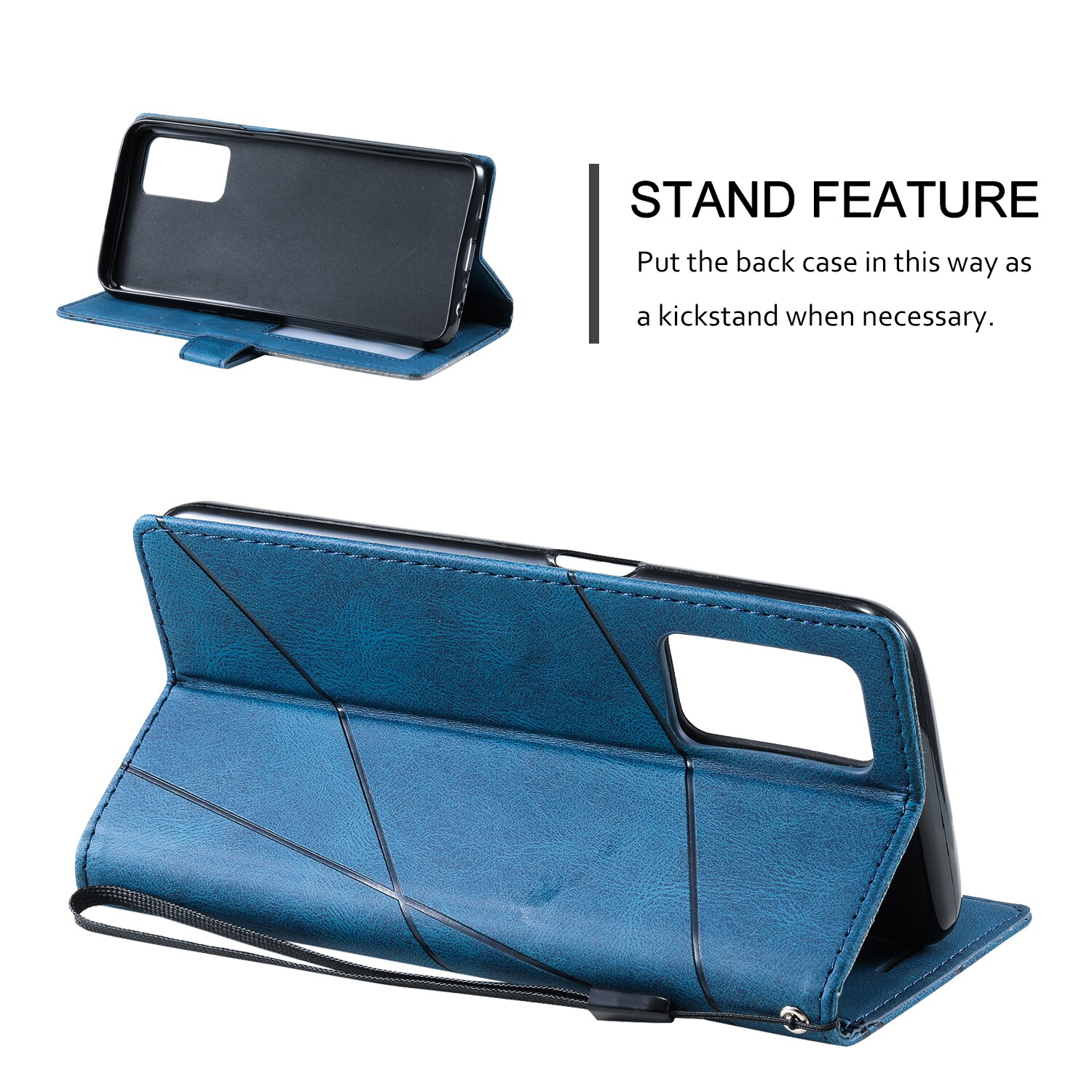 Læderetui på til samsung galaxy  a22 5g sm -a226b etui etui na til samsung  a 22 4g sm -a225f flip cover telefon pung cover coque