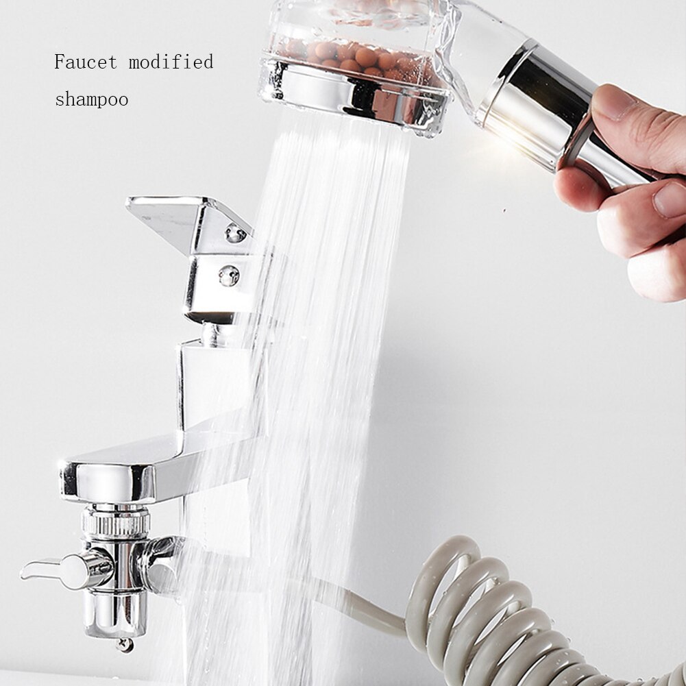 Portable Handheld Splash Shower Tub Sink Faucet Attachment Washing Sprinkler Head Kit Pet Shower Spray Hose Bath Head Tap