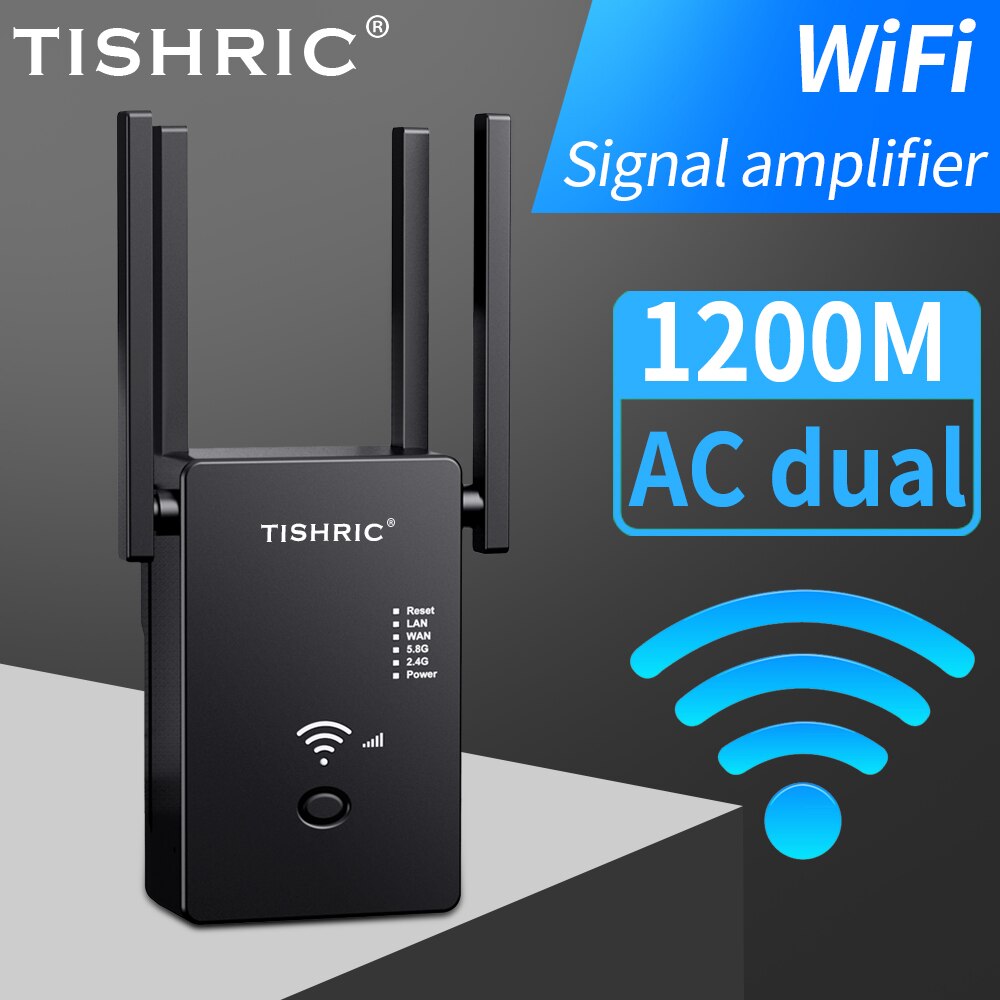 Tishric 3 In 1 Wifi Repeater/Router/Wireless Access Point Wifi Repeater AC1200M-H Wifi Versterker/Extender/booster Gigabit Router