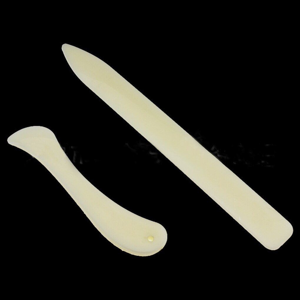 Outil de rainurage en papier, 2 pièces, en plastique, pour marquage des os, pliage, Scrapbooking, bricolage, outil de reliure de cartes à la main