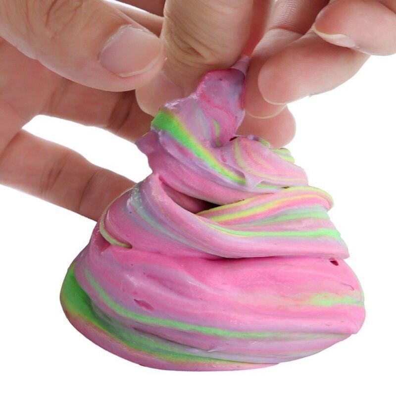 17 Color Slime Toys Fluffy Slime Supplies Toys 60ml Fluffy Foam Putty Stress Relief Magic MultiColor Slime Sludge Cotton Mud Toy