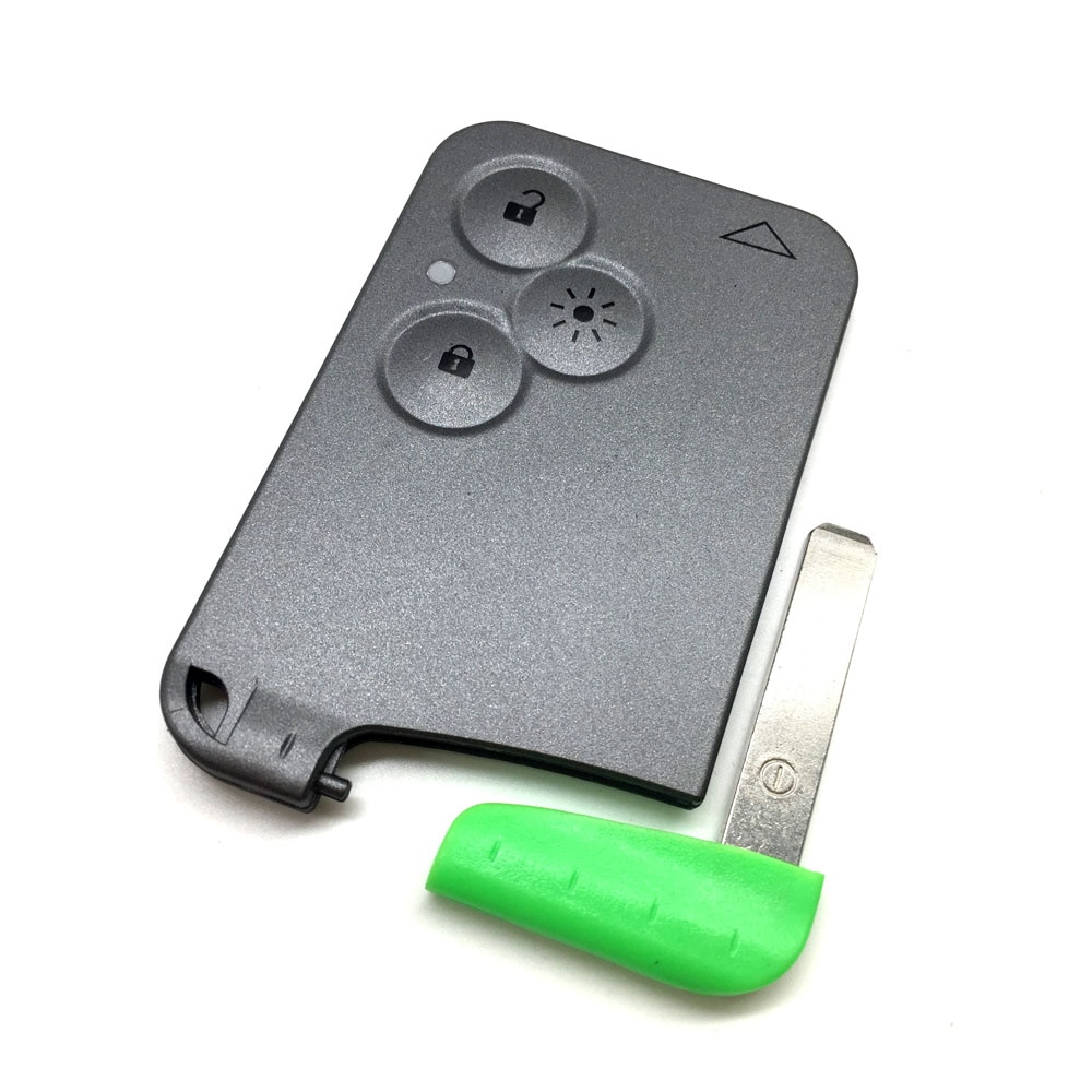 Vervanging 3 Button Remote Key Card Case Shell Fob Cover & Insert Kleine Sleutel Blade Smart Card voor Renault Laguna espace