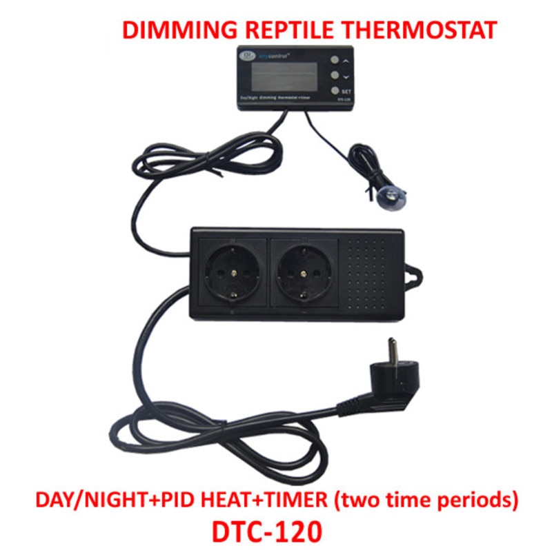 Digitale aquariumthermostaat, pid-temperatuurregelaar, waterdichte sensor, uitlaat, aquariumverwarming, koeler, termostato aquario