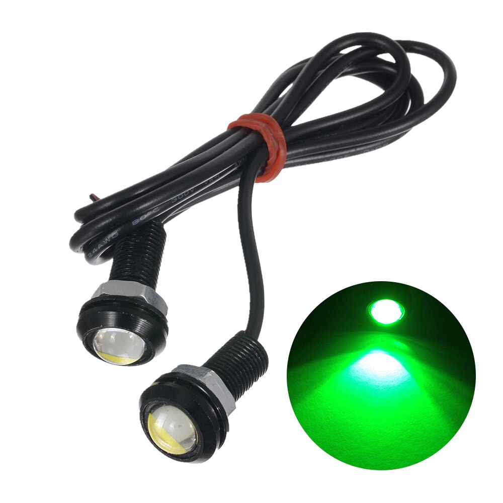 9W Eagle Eye Lamp Daglicht Led Drl Fog Dagrijverlichting Auto Licht Achterlicht: green