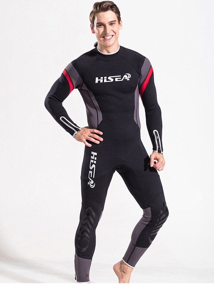 Back Zipper Long Sleeve One Piece 2.5mm Neoprene Wetsuit Men Scuba Diving Suit Sailing Clothes Drysuit Surfing Freediving Suit: L