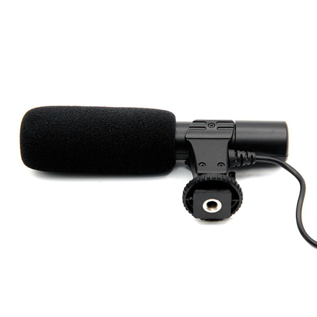Condenser Microphone 3.5mm Recording Microphone Interview Mic for DSLR Camera Video DV Camcorder