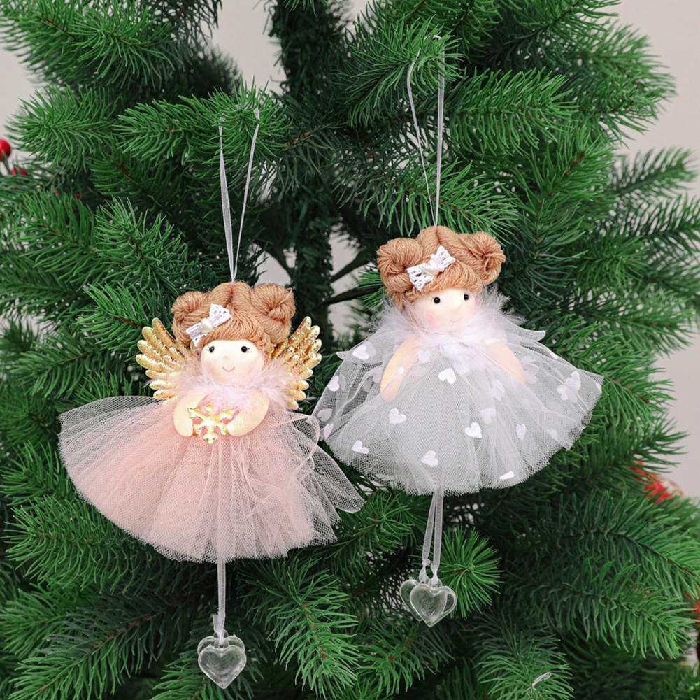 80% Hotdelicate Kerstboom Hangers Prachtige Cartoon Doek Decoratieve Opknoping Pop Versieringen Voor Bruiloft