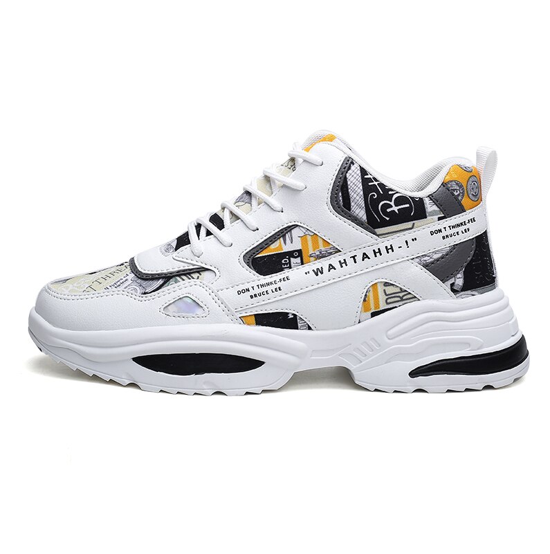 Herbst und Winter Sport Papa hoch oben modisch schuhe männer Sport schuhe Winter laufschuhe turnschuhe: Weiß / 8