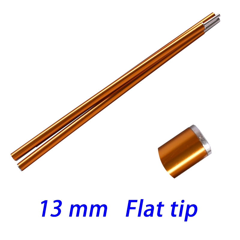 Cest UL 120CM Long Diameter 13MM/16MM/19MM BLACK/RED Color Tent Rod Support Pole Shelter Tarp Canopy Aluminium Alloy: Brown