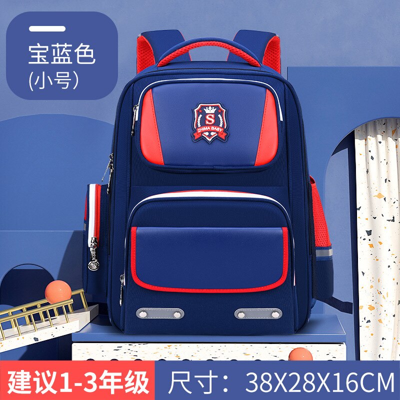 Children School Bags For Girls Boys Kids Orthopedic Backpack In Primary School Backpacks Mochila Infantil: small blue