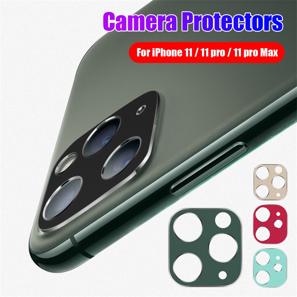 Volle Abdeckung Kamera Objektiv Metall Ring Protector für iPhone 11 Pro/11 Pro/11 Zurück Kamera Objektiv Schutzhülle fall telefon zurück protector
