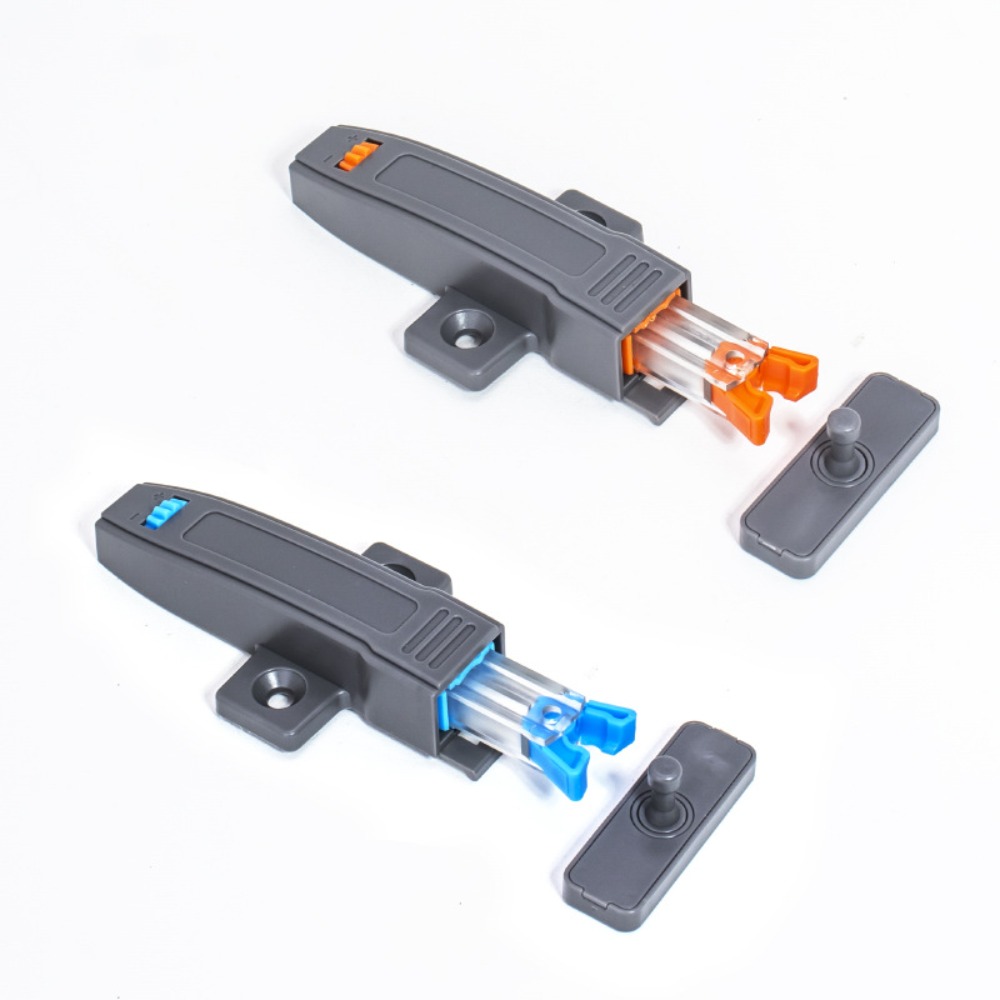 5 Pack Rebound Self Locking Device,Push to Open Cabinet Catches,Adjustable Kitchen Buckel Locks,Cabinet Push Latches