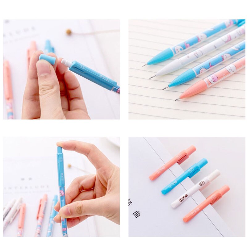Crayon automatique en plastique pour enfant, boules de riz gluant, HB 0.5 0.7 Mm, dessin, , peinture, fournitures de papeterie d&#39;écriture