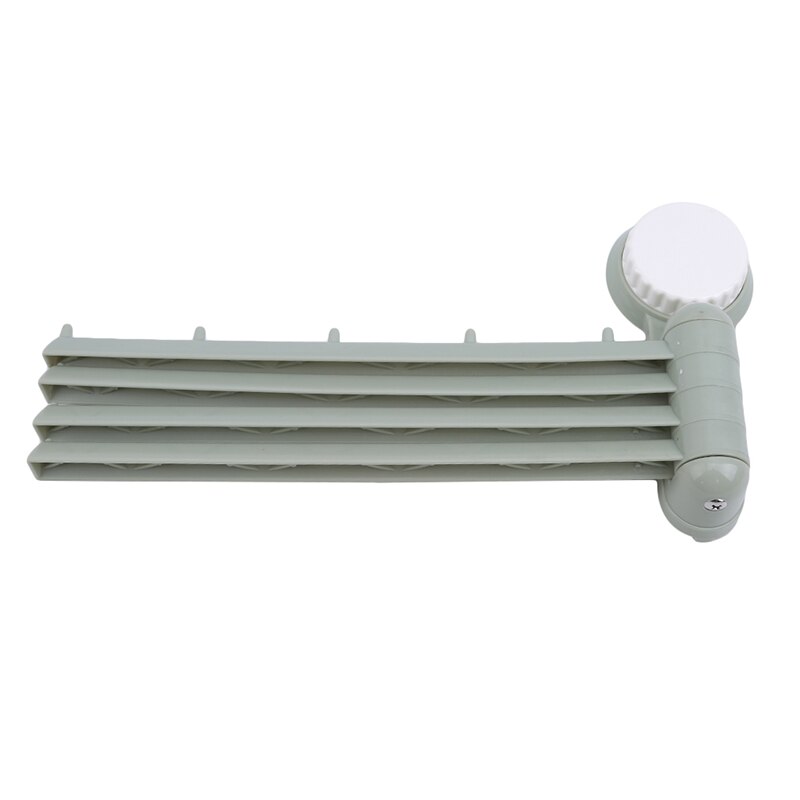 Swivel 180 Degree Bathroom Kitchen Rotating Rack Strong Suction Towel Rail Storage Shelf Wall Removable Towel Bar: Green