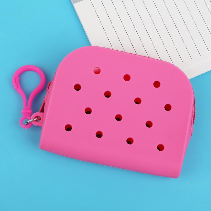 Cartoon Solid Color Silicone Hole Bags And Coordinates Cute Waterproof Bags
