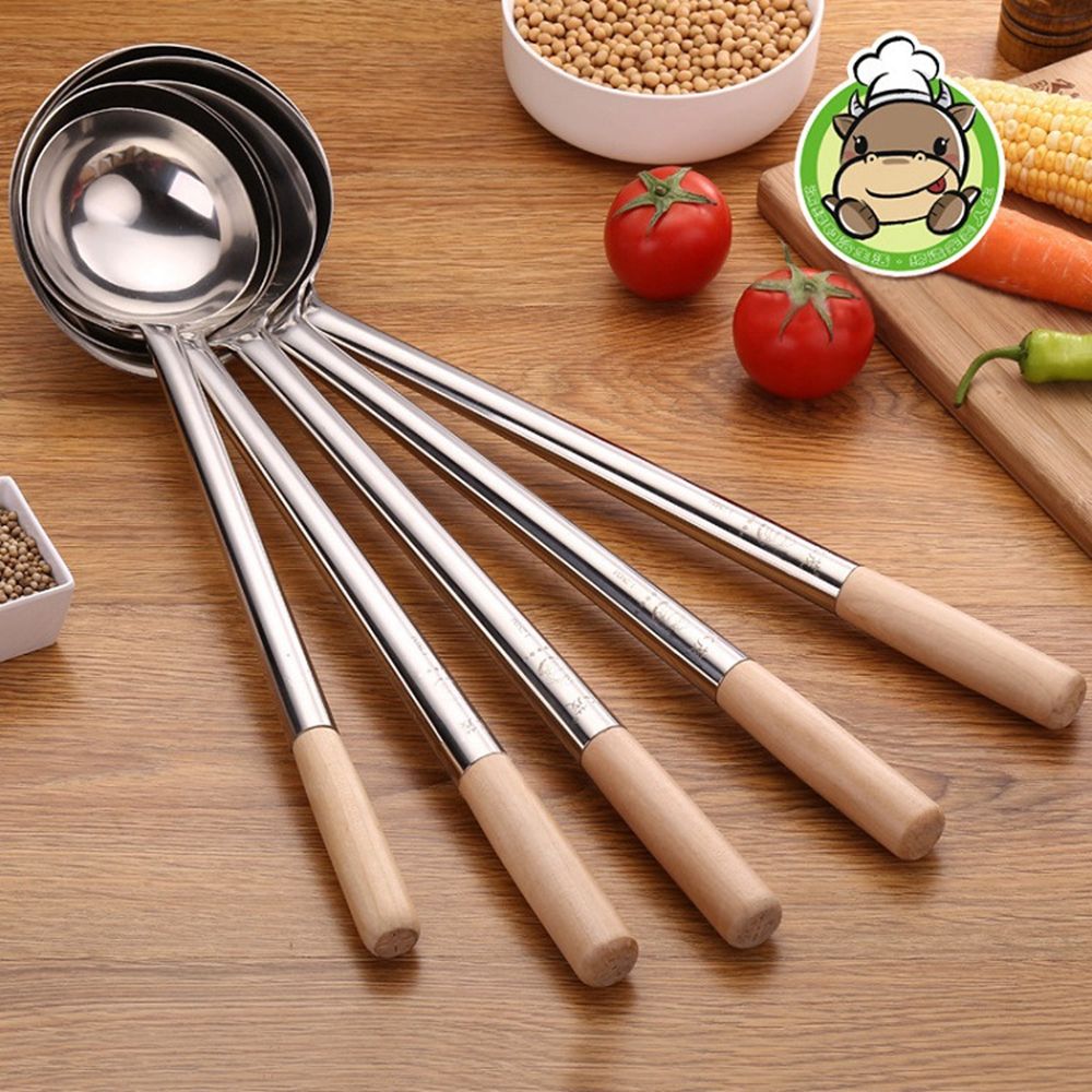 Stainless Steel Long Handle Ladle Spoon Big Soup Ladle Cooking Spoon Useful Kitchen Cooking Tool Utensil Tool