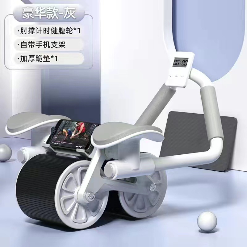 Multifunktionellt magrullhjul - hemmaträningsutrustning för core-, plank- och magträning! #träningsutrustning #hemgymessentials: Svart