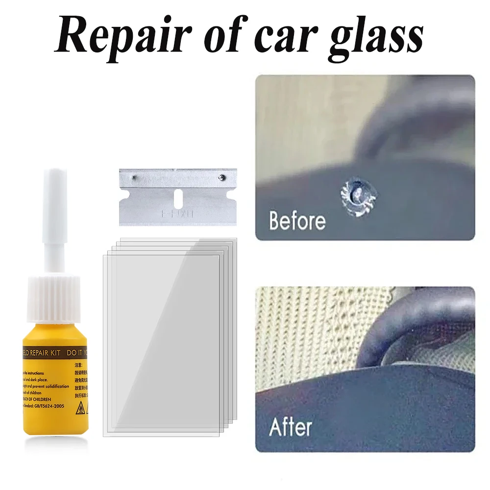 Car Glass Repair Window Cracks Gone Kit Remove Scratch Automobile Truck Motorcycles Broken Repair Windscreen Crack Recovery Set
