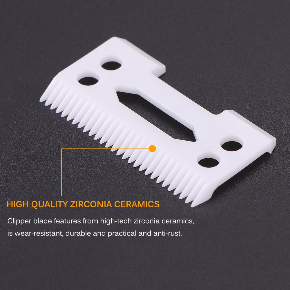 10PCs Magic Clip 2 Holes Hair Clipper Blade Cutter Electric Clipper Blades Ceramic Blades Shear Clipper With Box Blade Knife