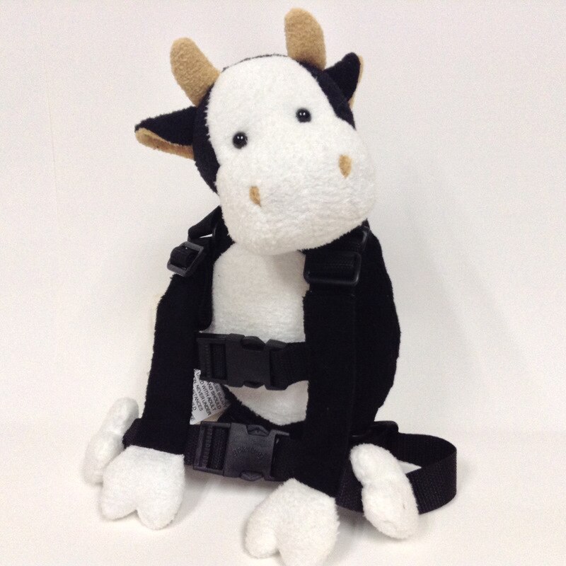 Cute 2 in 1 Harness Buddy Baby Safety Harnesses Animal Toy Backpacks Bebe Walking Reins Toddler Leashes Kid Keeper Carriers: cow