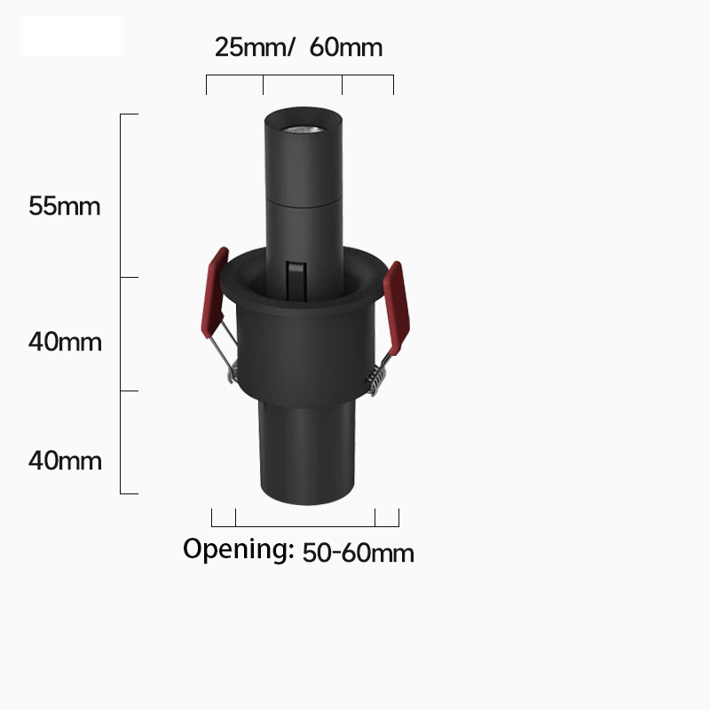 Led Spots Verstelbare Hoek Stretching Spot Licht Mini Kleine Ronde Inbouw Plafondlamp 5W 7W Foco Voor Woonkamer Huis: S / Paars / 3w