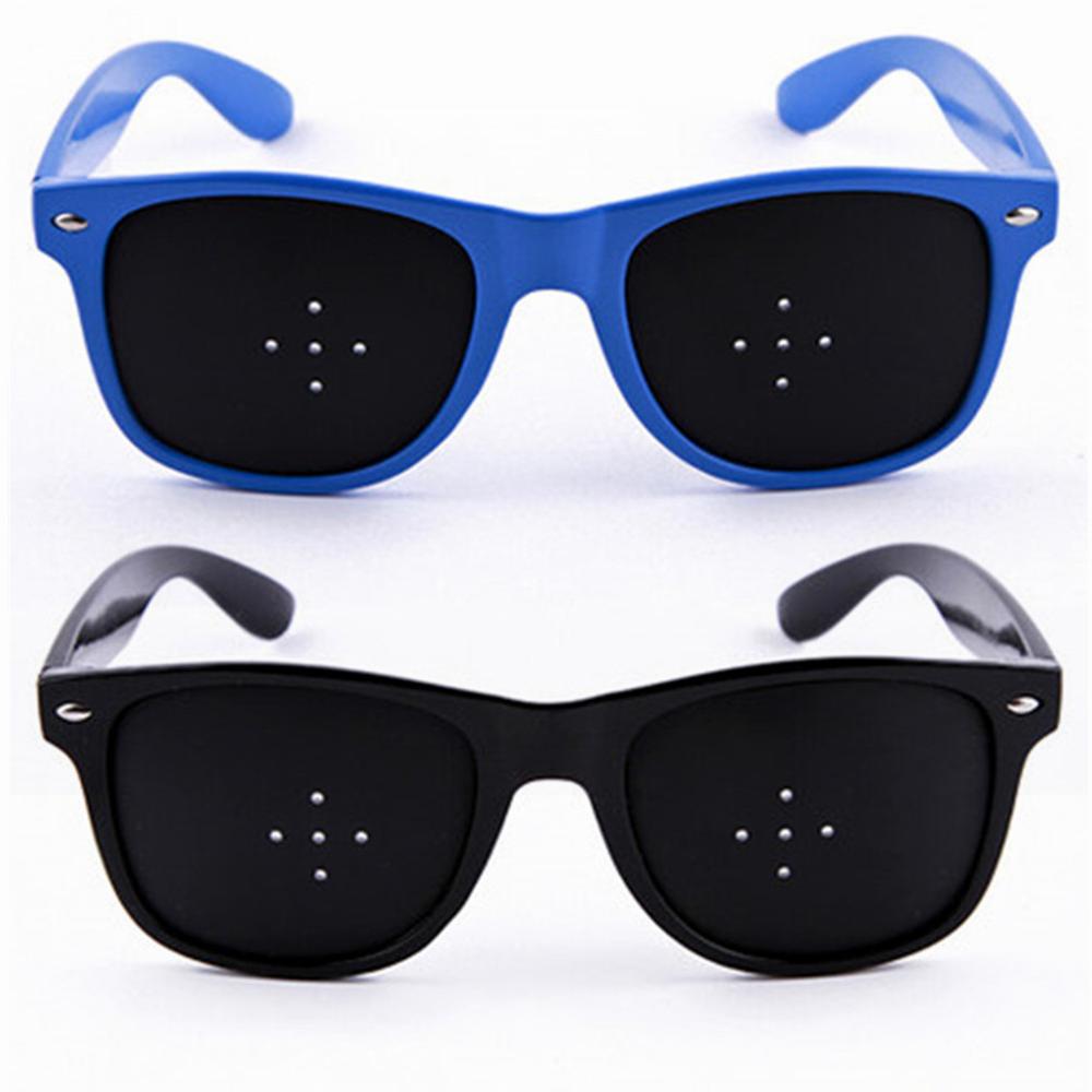 1 pièces lunettes anti-myopie à trou d&#39;épingle, lunettes de Correction de la vision thérapie anti-fatigue soins amélioration de la vue broche petits trous lunettes