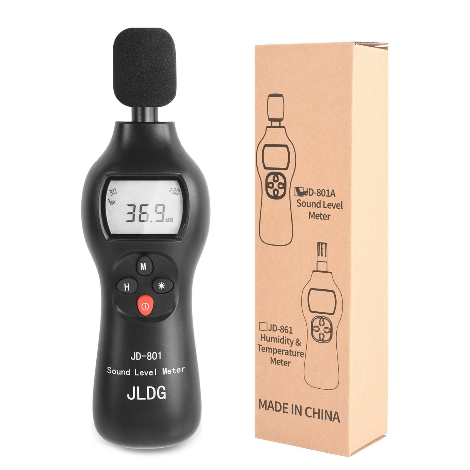 3db-130db Decibel Meter Sound Level Meter Digital Noise Meter Handheld Digital Sound Level Reader with Backlight