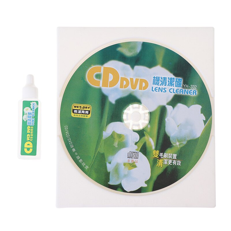 1 pc cd vcd dvd-soittimen linssinpuhdistin pölynpoisto lianpoisto puhdistusaineet levyn korjaussarja