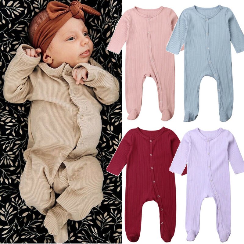 5 Kleuren Baby baby Jongen Meisje Herfst Kleding Footies Jumpsuit Outfits Kleding