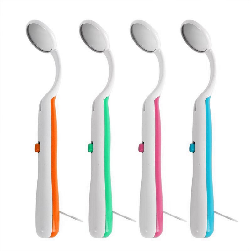 1 Pc LED Licht Zähne Oral Zahn Spiegel Super Helle Mund Spiegel Beleuchtet Zahn Pflege Werkzeug Oral Hygiene Maschine