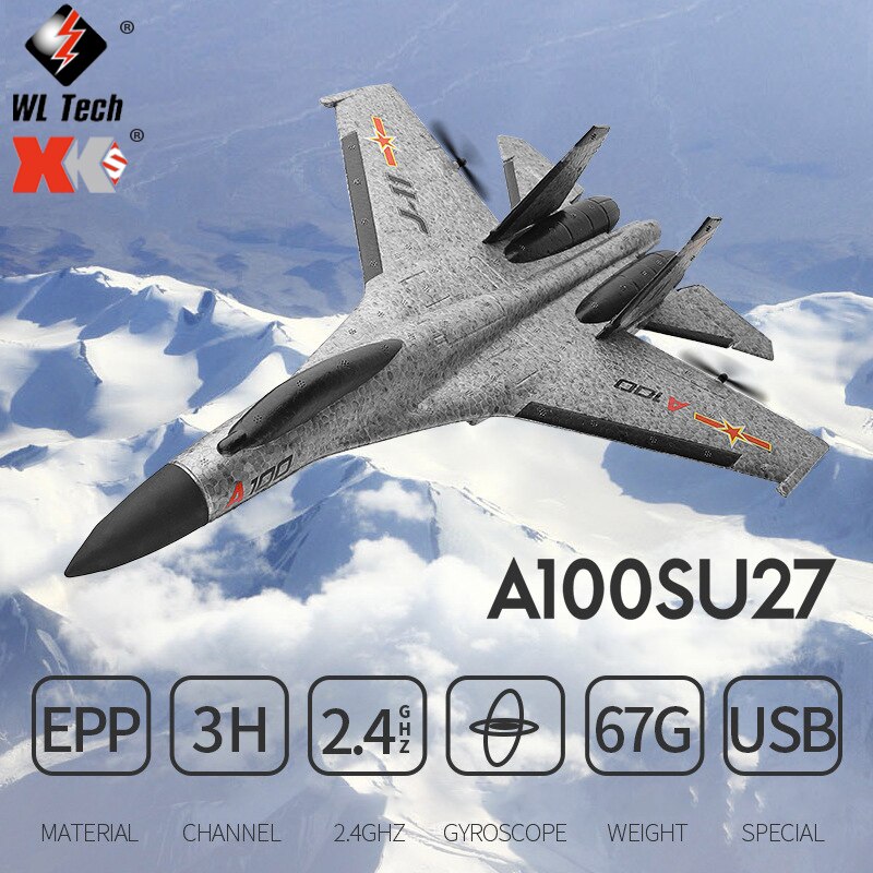 2021NEW A100 2.4G Rc Plane Fixed Wing Airplane Foam Electric Remote Control Plane Outdoor RC Airplane Glider Toys For Boys Kids