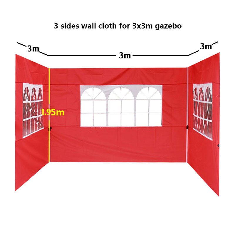 210D Waterdichte Oxford Doek Voor Tent Regendicht Zonnescherm Luifel Doek Alleen Zijwand Zonder Frame Dak Tuinhuisje Accessoires