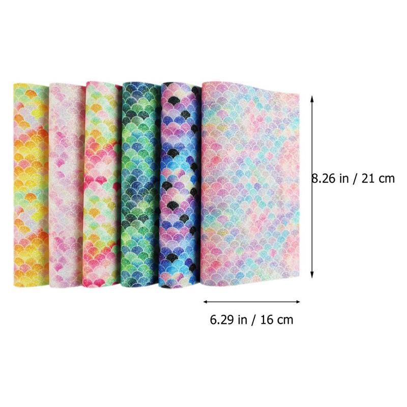 6Pcs Leer Stof Kunstleer Lakens Sieraden Maken Ambachten Levert