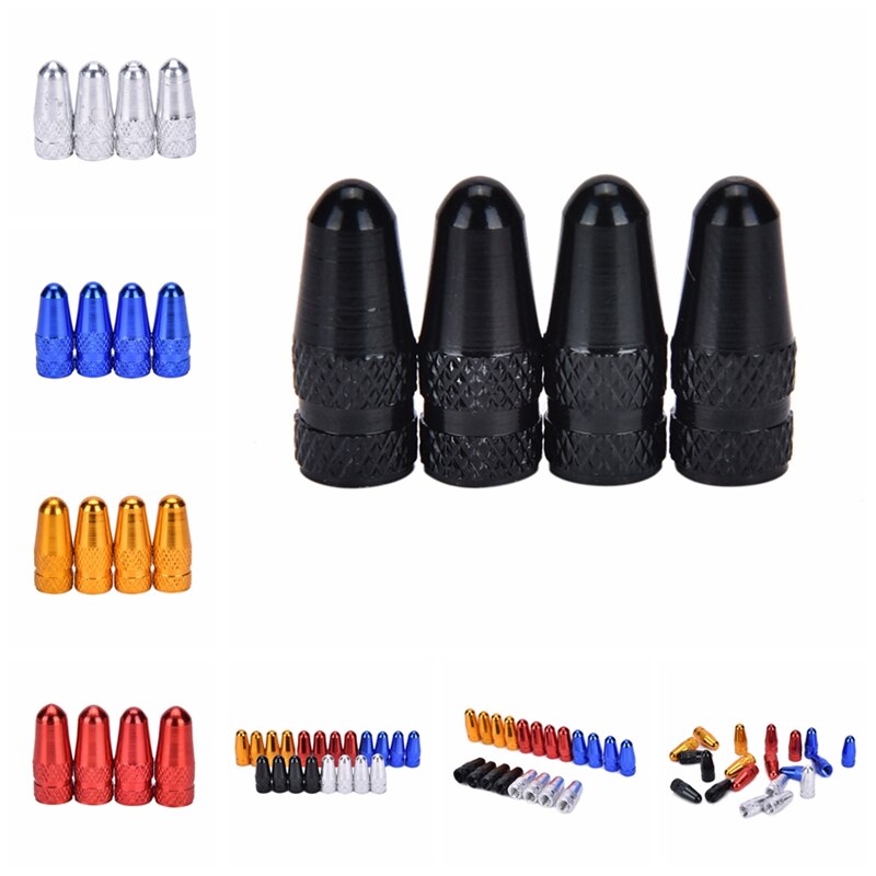 Rueda con llanta para bicicleta de montaña Fixie, tapas de válvula de aire, cubierta antipolvo, 5 llanta Presta