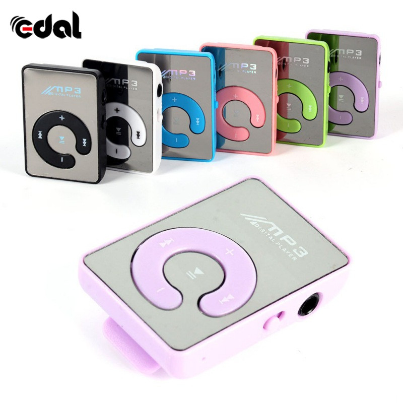 Mini Spiegel Clip USB Digitale Mp3 Goedkope Muziekspeler Ondersteuning 8 GB SD TF Card 6 Kleuren A57