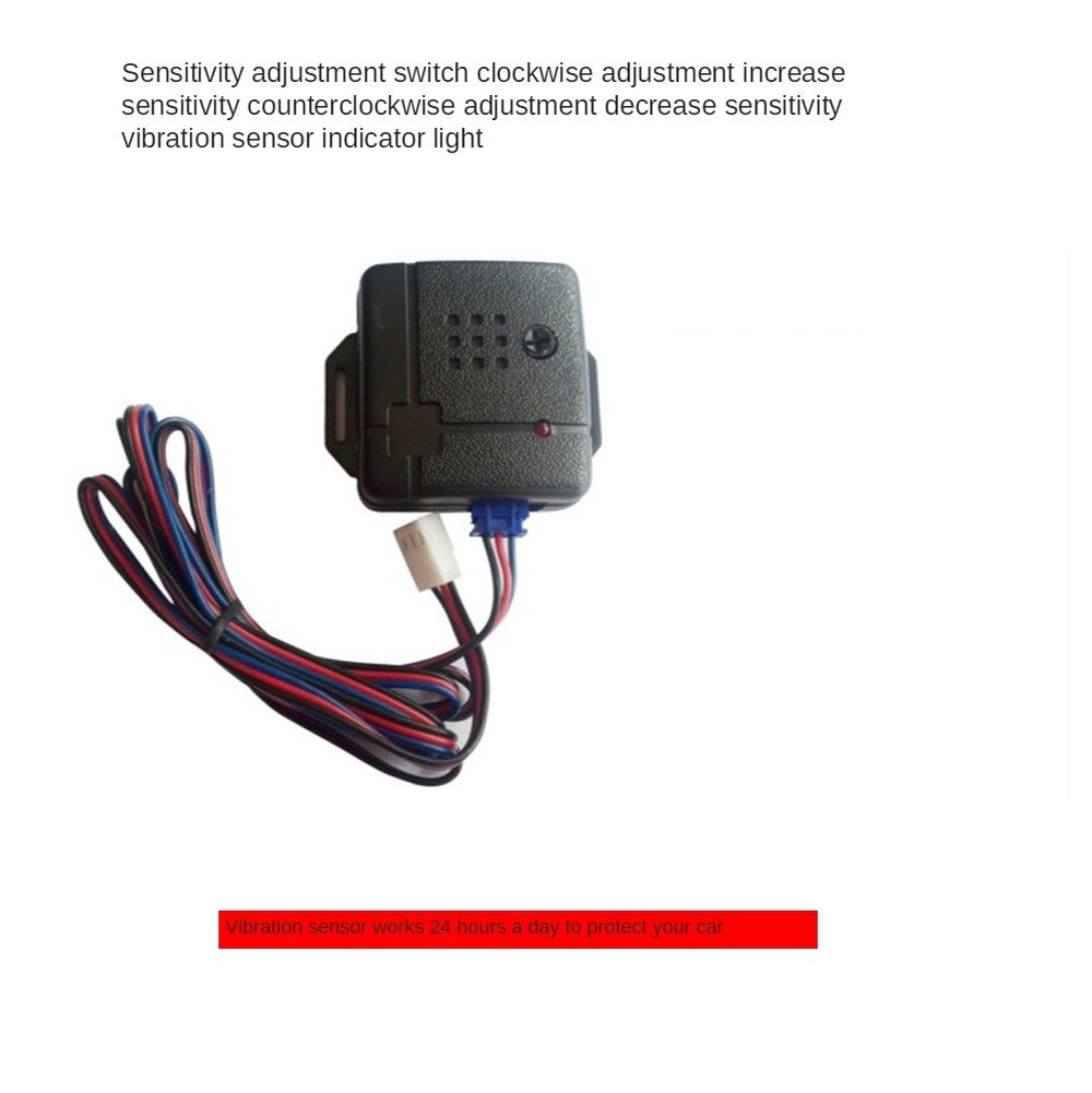 Car Alarm Vehicle System 1-Way Universal Protection Security System Keyless Entry Siren + 2 Remote Control Burglar