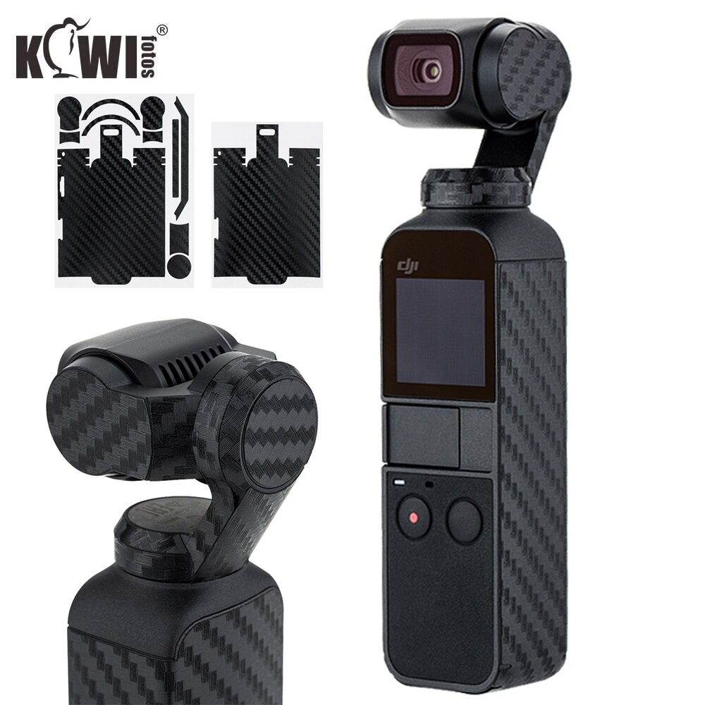 Kiwifotos Anti-kras Camera Cover Skin Protector Voor Dji Osmo Pocket Body Anti-Slide Grip Houder 3M sticker Koolstofvezel Film
