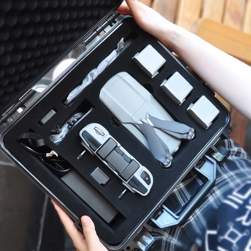 Valise pour-DJI Mavic Air 2 Portable mallette de transport ABS étanche boîte de rangement Anti-explosion Drone accessoire sac