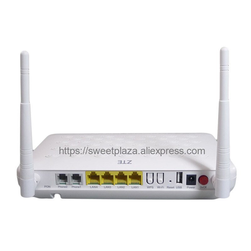 ZTE ZXHN F660 GPON ONT of 4 GE LAN 2 phone ports 5 DBI antennas WIFI,SC/APC green input, English V5.2