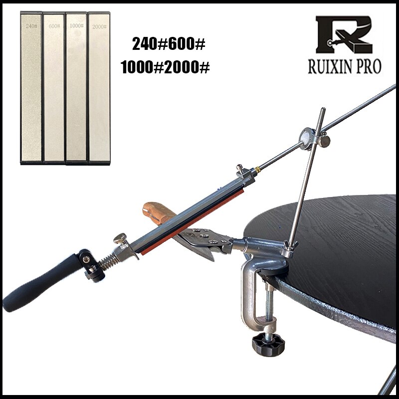 Ruixin Pro Knife Sharpener Fixed Angle Sharpener, Fixed Angle, Sharpening Tool Kitchen Knife, Scissors: L