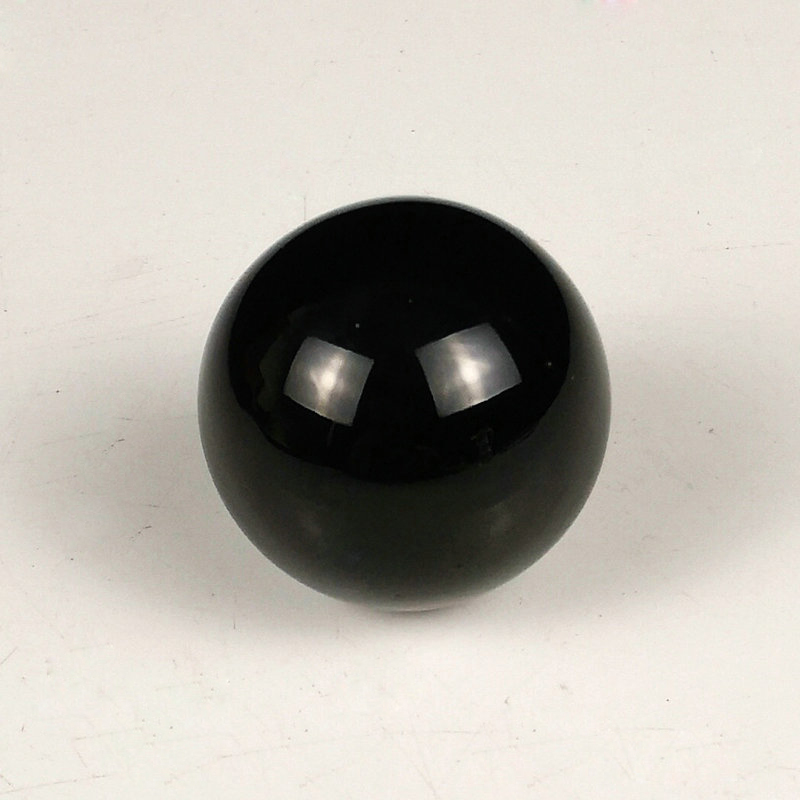 40mm kolorowa kryształowa szklana kula magiczna kula kula fotografia dekoracyjna kula kryształbyć winnym rękodzieło prezent: czarny