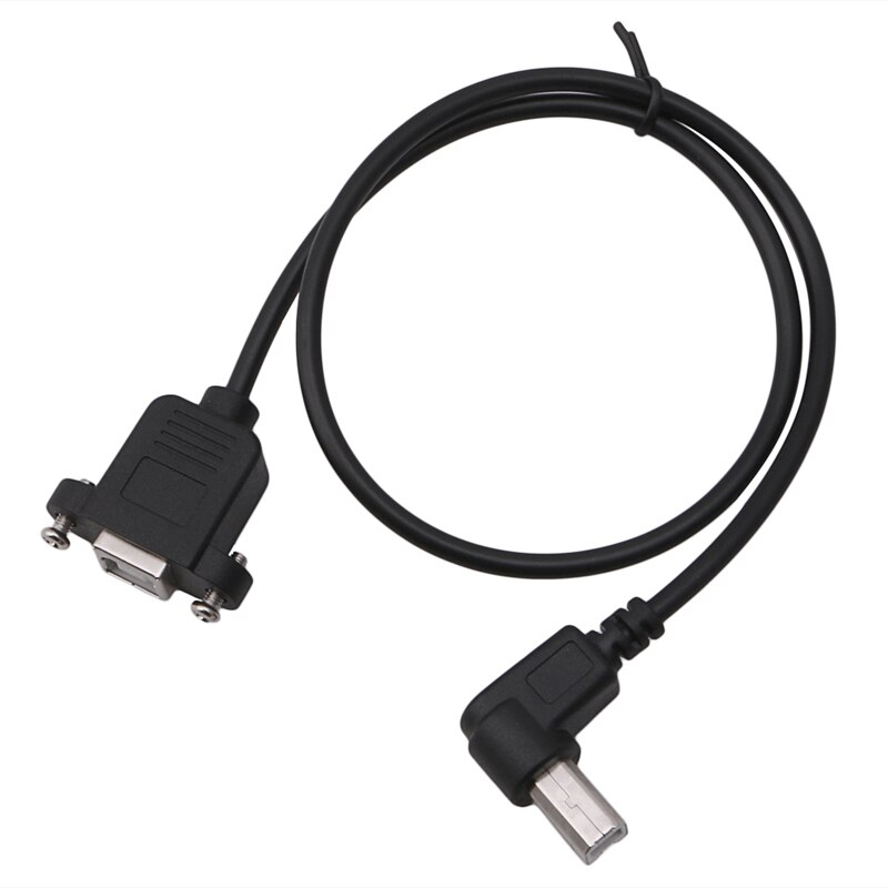 50cm Extension Cable USB 2.0 B Male to USB B Female Socket Printer Panel Mount