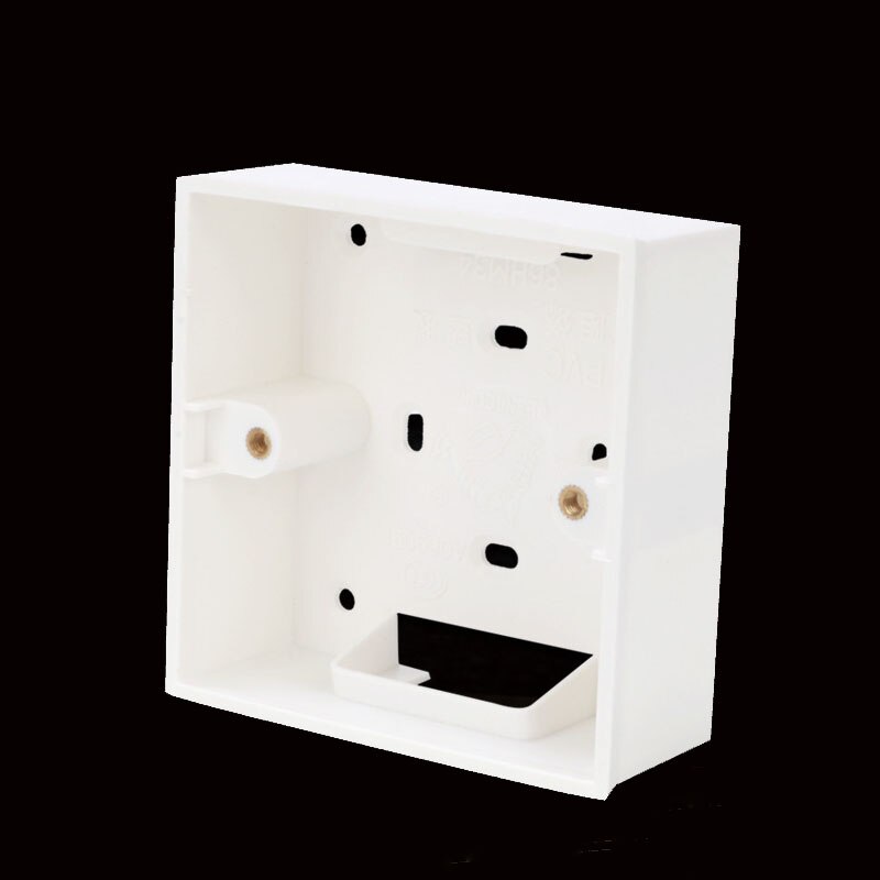 86 Type Surface Mounted Bottom PVC Box Universal Switch Socket Junction Box Wall Mount Switch Box 34mm 40mm 45mm