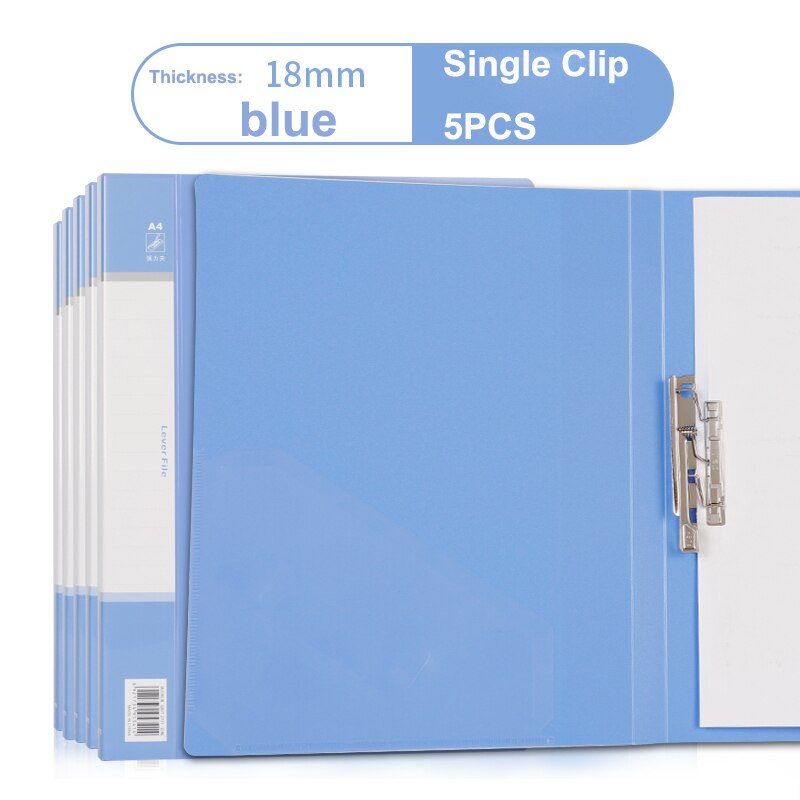 5pcs A4 Double Board Folder Strong Clip File Folder Board, Paging Book Clip Storage Box, Student Board Folder Office Supplies: Style 1